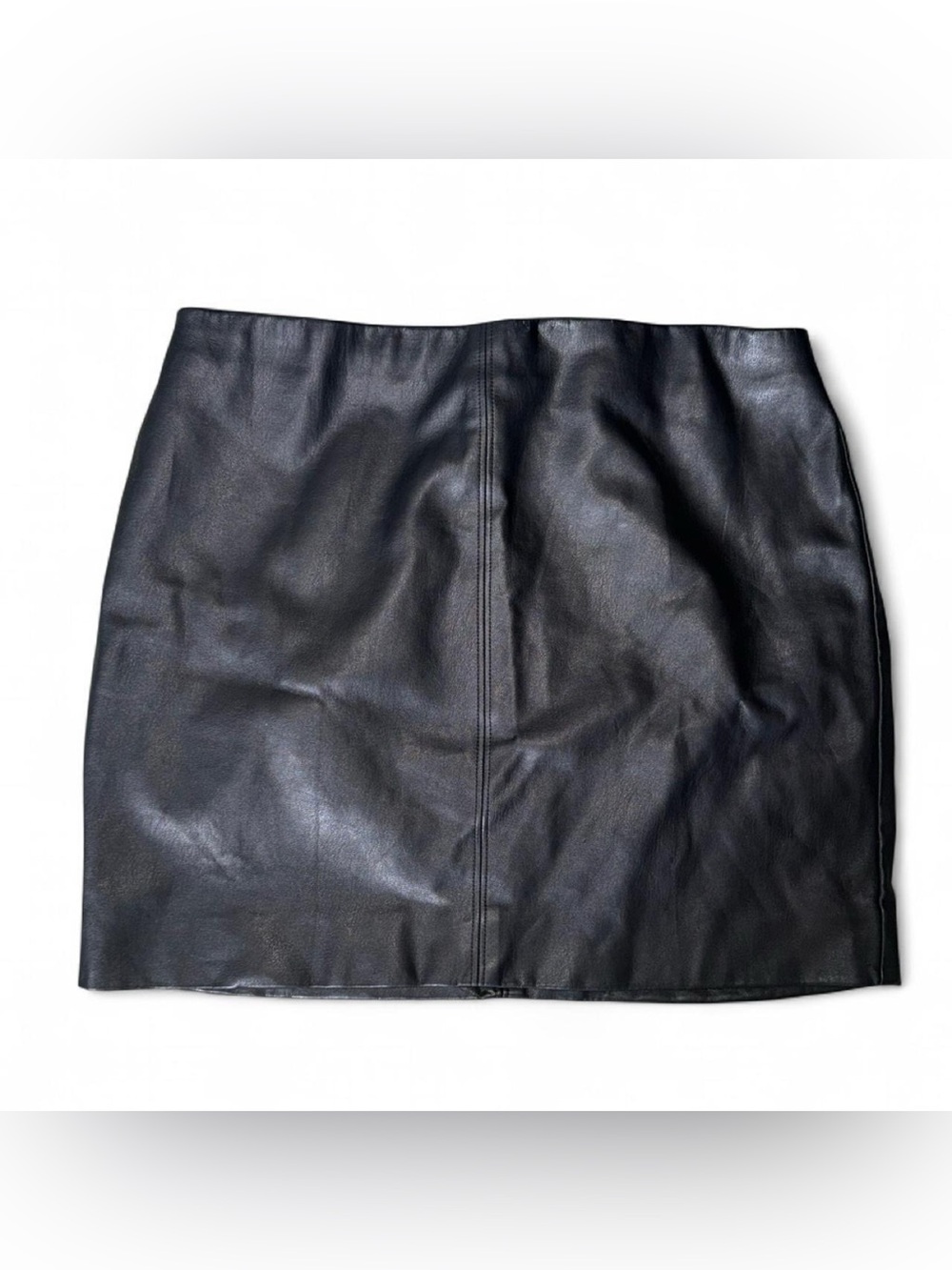 Hollister Black Faux Leather Mini Skirt